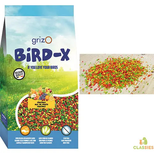 Opfokvoer fruit mix in zak 0,8 - 3,5 - 15 kg Classies