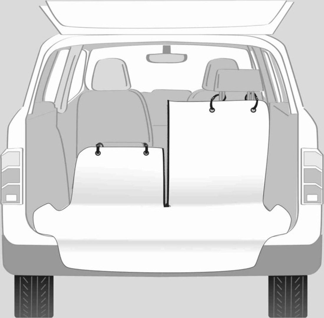 Trixie Kofferbakhoes met bumperbescherming beige en zwart