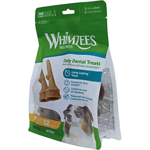 Whimzees vegan snack antler in zak Classies