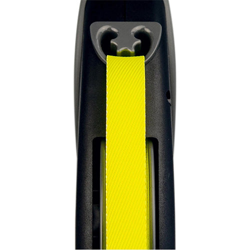 Flexi giant neon lint zwart/neon geel PRO/10m Classies