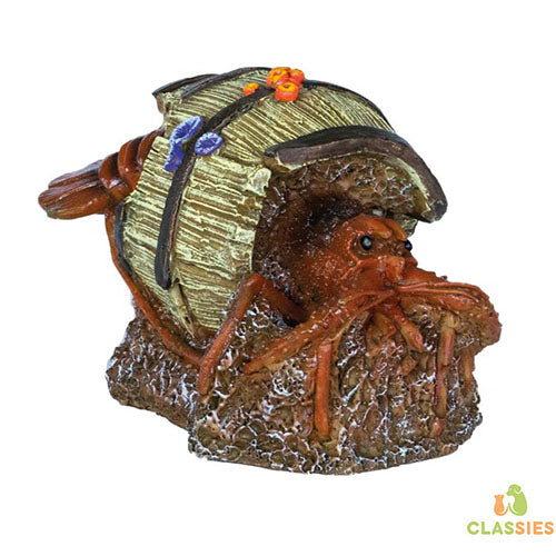 Superfish Deco Barrel Prawn Aquarium Ornament - 10x16x11 cm