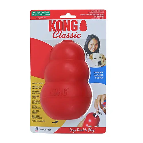 Kong Classic Rubber Rood in 5 maten Classies