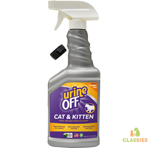 Urine Off Kat - Kitten Urine Vlek en Geurverwijderaar - Spray - 500 ml Classies