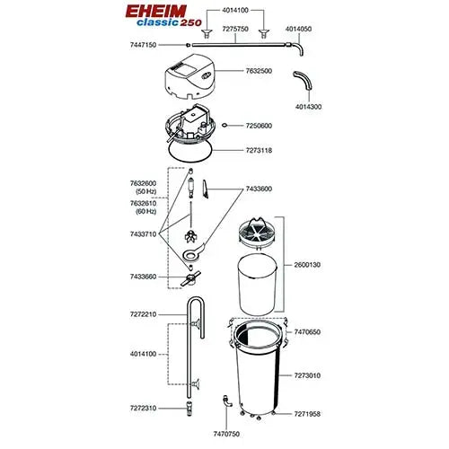 Eheim buitenfilter Classic met filtermassa Classies