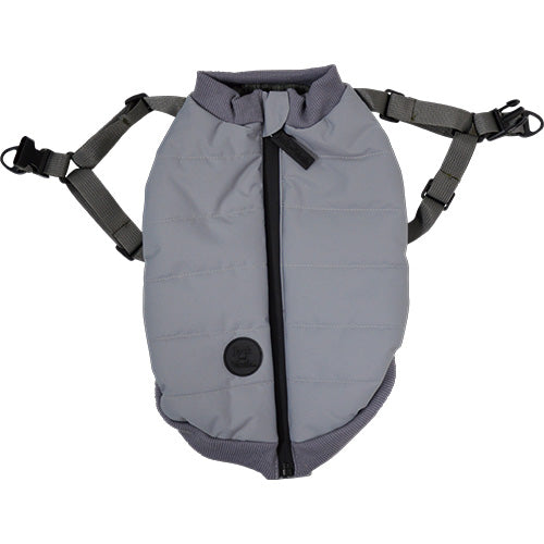 Jack and Vanilla Dogwalk Jacket Harness London - Hondenjas met Harnas - Grijs - Verkrijgbaar in 7 maten
