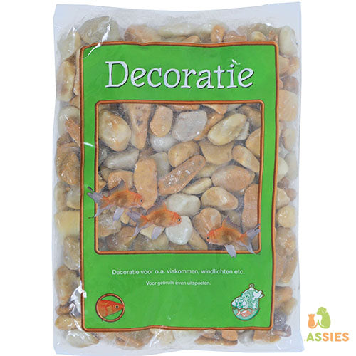 Boon Aqua Deco Glanskiezel - Giallo Sienna - 1 kg