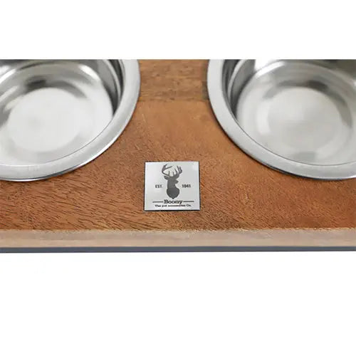 Boony Est 1941 Dinnerset Hout met Metalen Frame - Verhoogde Dubbele Voer en Drinkbak - Verkrijgbaar in 4 maten Zoemshop