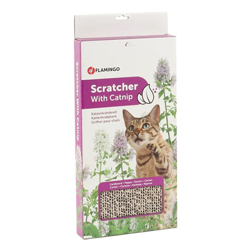 Flamingo/Karlie Kattenspeelgoed - Krabkarton/ Krabplank Jumbo - 24 x 46 x 4 cm Classies