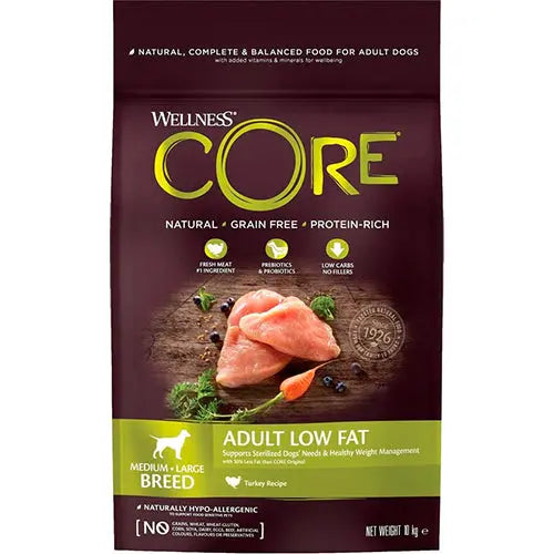 Wellness Core Grain Free Dog Healty Weight Kalkoen - Hondenvoer - 10 kg Classies