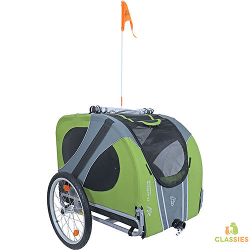 DoggyRide fietskar Novel 20 cabin only, groen/grijs (zonder trekstang)