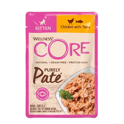 Wellness Core kattenvoer - pate Purely natte voeding 85 gram Classies