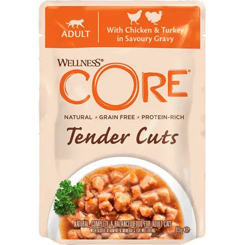 Wellness Core kattenvoeding - natvoer in zakje - 1 x 85 gram Classies