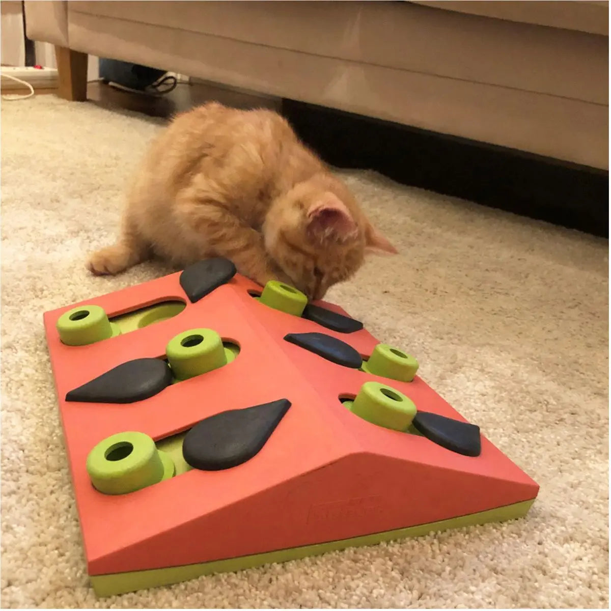 Petstages Melon Madness - Interactieve puzzel vulbaar met snacks voor katten Classies
