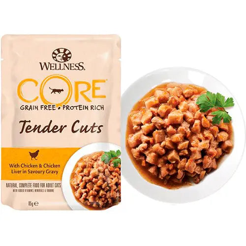 Wellness Core kattenvoeding - natvoer in zakje - 1 x 85 gram Classies