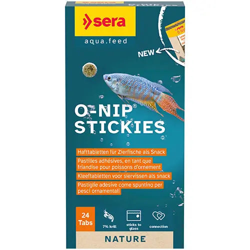 sera O-Nip Stickies - Kleeftabletten voor siervissen als snack - Verkrijgbaar in 4 maten 2ee89c-2