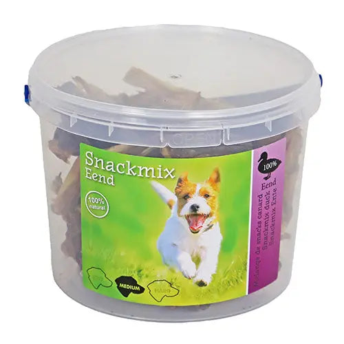 Natuurlijke Snackmix in emmer van 500 gram - Keuze uit Kip, Rund, Varken of Eend Classies