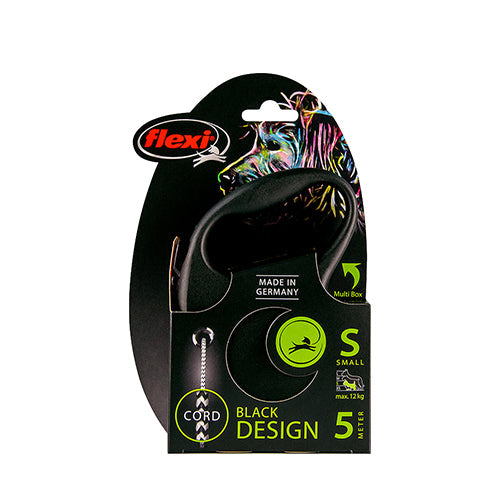 Flexi rollijn Black Design koord S - 5 meter Classies