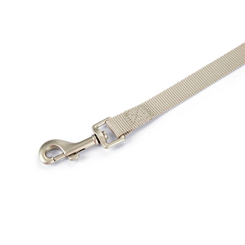 Beeztees Uni Nylon Hondenriem - Lichtgrijs - Lengte: 120 cm Classies