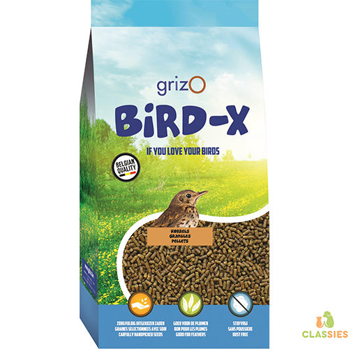 Opfokvoer Bird-X pateekorrels 1 - 5 - 20 kg