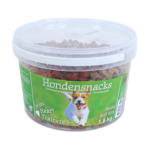 Boony - semi moist mini hartjes - hondensnack - 1,8 kg Classies