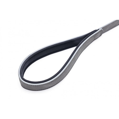 Beeztees Balacron Ax Kunstleren Hondenriem - Grijs - 100 cm x 20 mm Classies