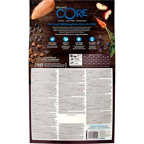 Wellness CORE Large Breed Adult Original, kip - 10 KG Classies
