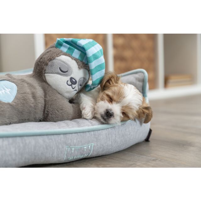 Trixie hondenspeelgoed - Luiaard met hartslag - knuffel 34 cm