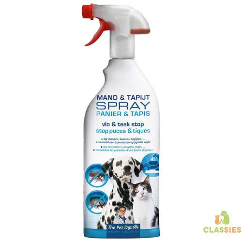 The Pet Doctor - Mand- en Tapijtspray tegen vlooien en teken - 800 ml Classies
