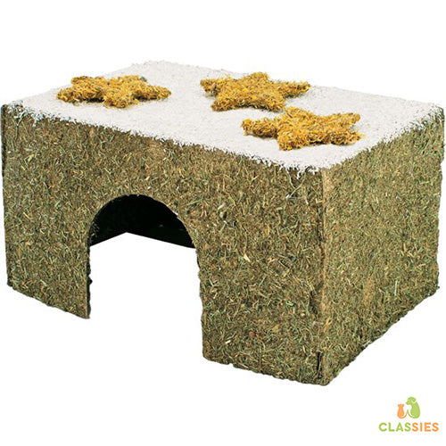 Knaagdierhuisje winterhooi huis large 450 gram 2ee89c-2