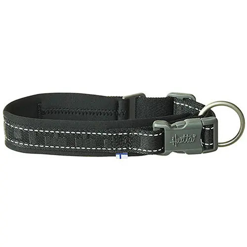 Hurtta collar halsband casual eco raven - zwart Classies
