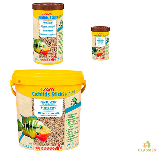 sera Cichliden Sticks Nature - 250 - 1000 ml - 2,5 kg