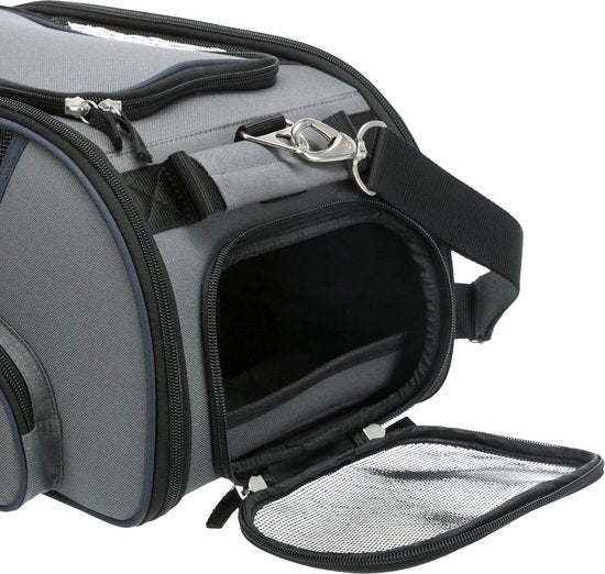 Trixie Vliegtuigtas Wings - Hondendraagtas - 46x28x23 cm Grijs Blauw