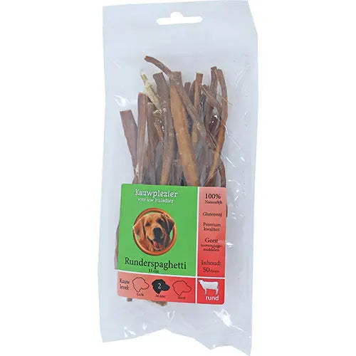 Natuurlijke Snack Rund - Runderspaghetti verkrijgbaar in 15 of 35 cm Classies