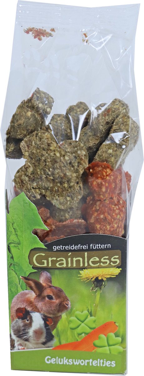 JR Farm knaagdierensnack - Graanvrije Lucky wortels 125 gram Classies