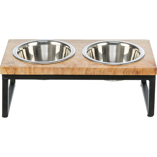 Trixie voerstandaard met 2 bakjes 1,8 liter - 48 x 24 x 16 cm