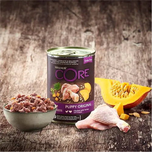 Wellness Core graanvrij - blikvoer - natvoer 400 gram Classies