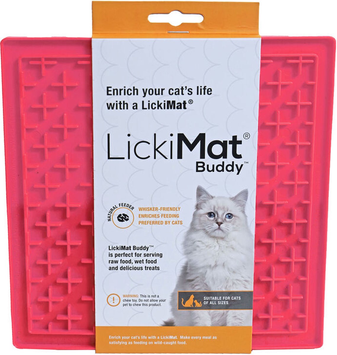 Lickimat Buddy - Futtermatte für Nassfutter und Trockenfutter - Slow Feeder
