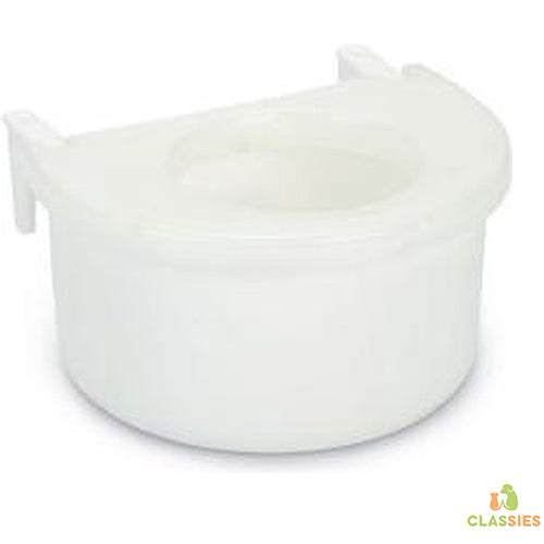 Beeztees Plastic Voerbakje/ Snoepbakje met Deksel – Wit – 7,5×5,5×4 cm Classies