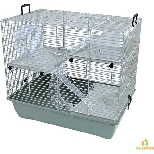 Interzoo Pinky 3 - Hamsterkooi met 3 verdiepingen - 50x33x45,5 cm - 4 Kleuren 2ee89c-2
