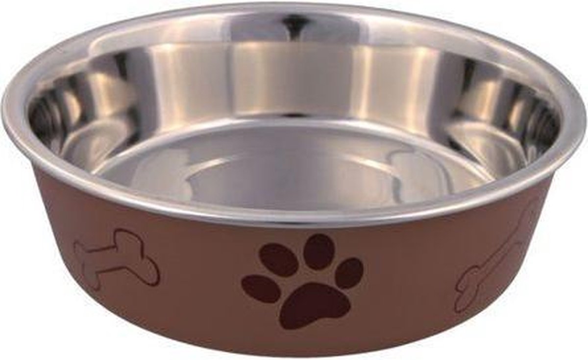 Trixie Voerbak RVS/Kunststof - Assorti - 23 cm - 2,4 L Classies
