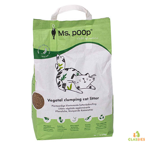 Ms. Poo Call of Nature Plant - Klumpendes Katzenstreu - 6 oder 20 Liter