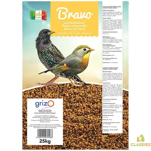 Opfokvoer Bravo universeel 5 - 25 kg Classies