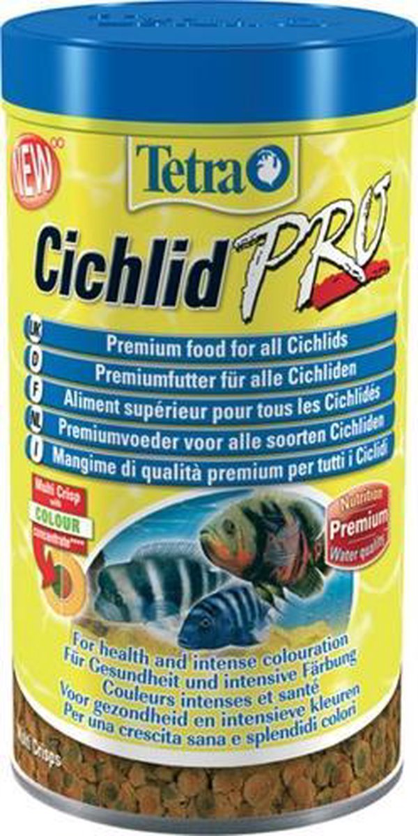 Tetra Visvoer - cichlid crips - 500ml Classies
