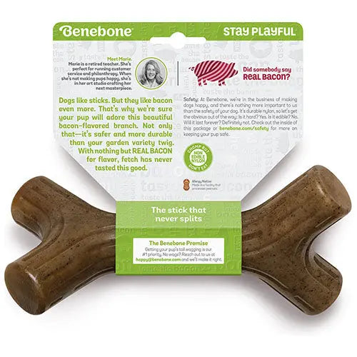 Benebone kauwspeelgoed Baconstick in 4 maten Classies