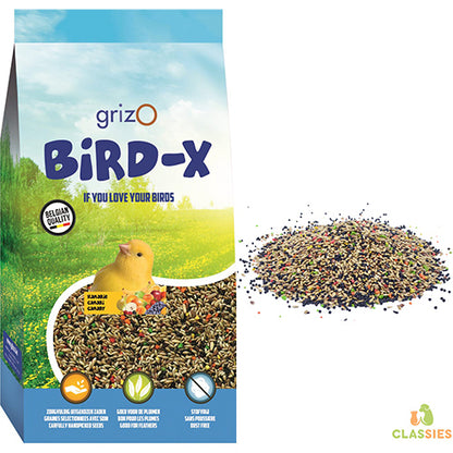 Vogelvoer Bird-X Kanariemengeling met fruit 1 - 5 - 20 kg