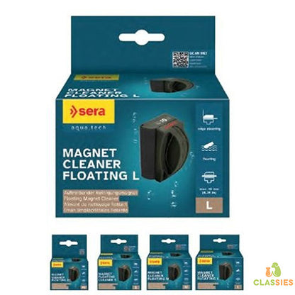 Sera drijvende algenmagneet ruitenreiniger met hoekreiniging XS - S - M  - L