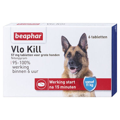 Beaphar Vlo Kill - Doodt vlooien die op de hond of kat zitten - Verkrijgbaar voor hond en kat