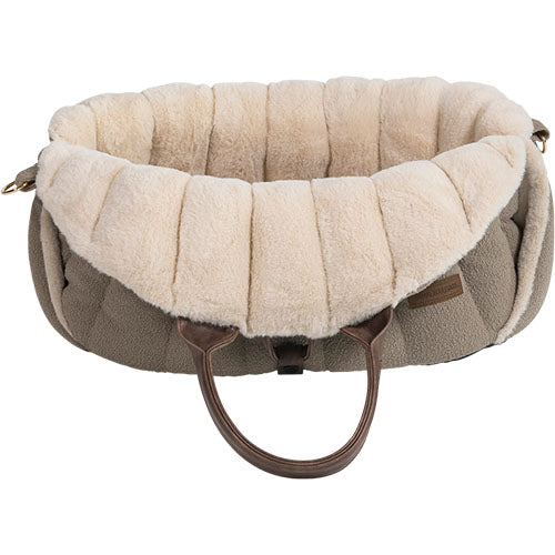 Animal Boulevard Home&amp;Away Stadstas/ Draagtas Diana Boucle - Verkrijgbaar in Beige en Bruin