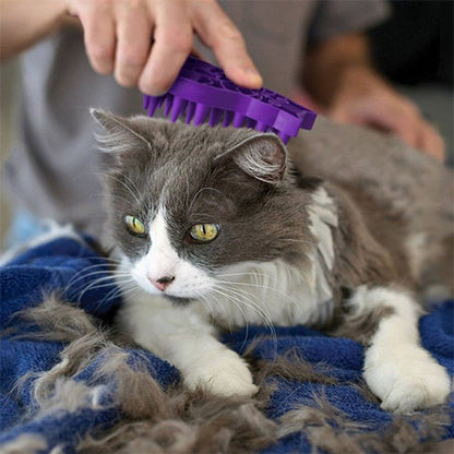 KONG Zoom Groom Rubber Kattenborstel - 11 cm
