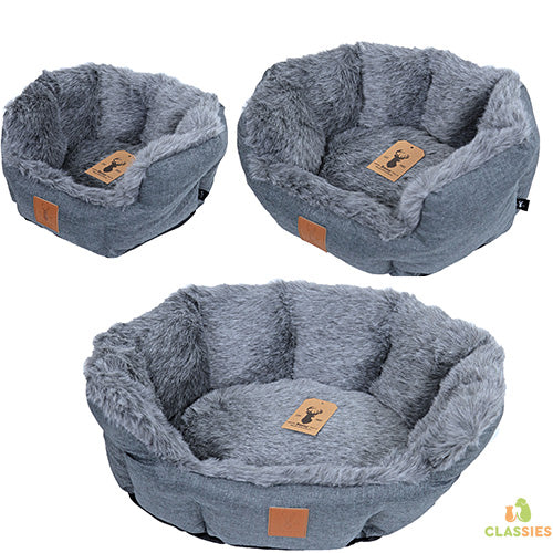 Boony Est1941 hondenmand badger grijs